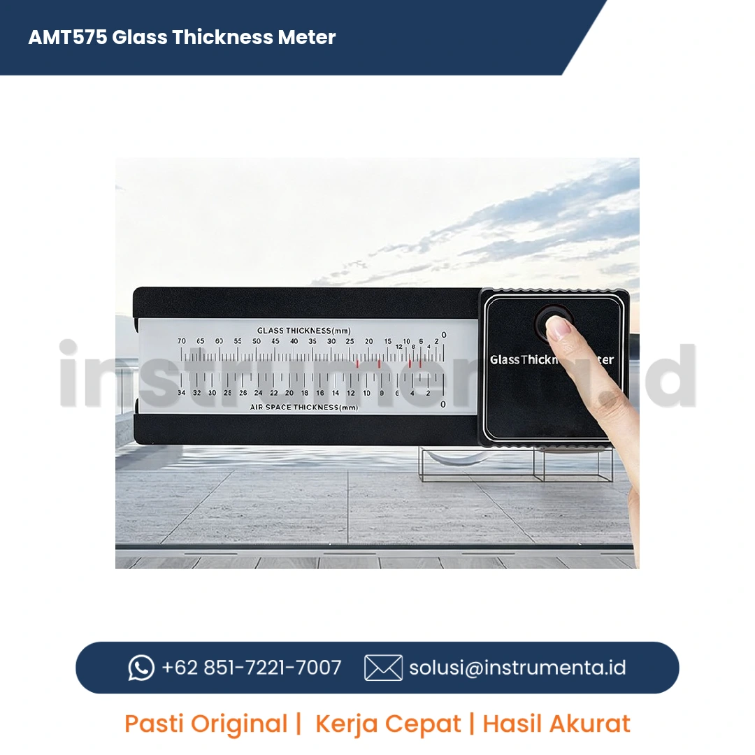 Official Supplier AMT575 Glass Thickness Meter Alat Ukur Ketebalan Kaca Digital Portabel Multi-Layer